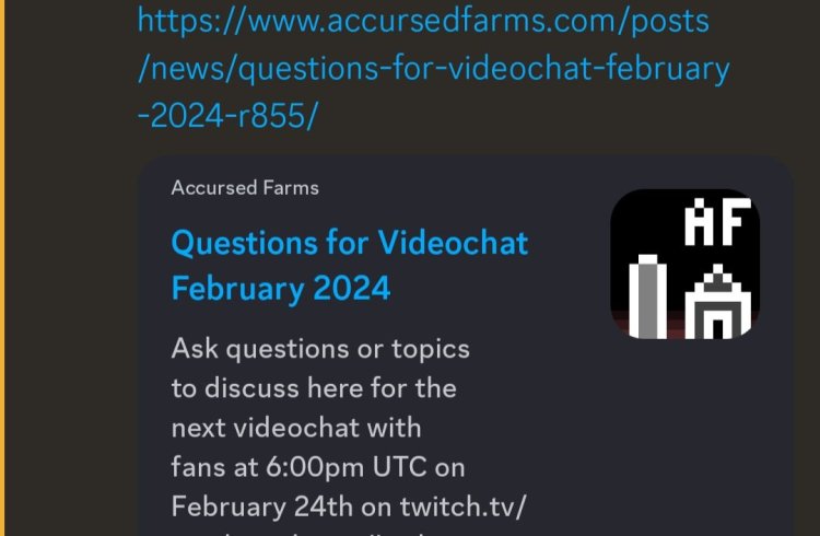 Questions for Videochat February 2024